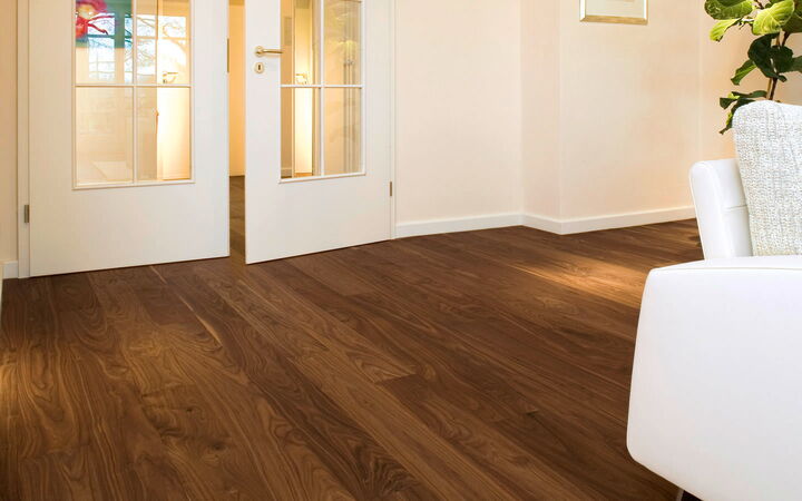 Profi by adler Laubholz - Nussbaum classic glatt natur geölt - 15 x 146 x 1800/2200 mm