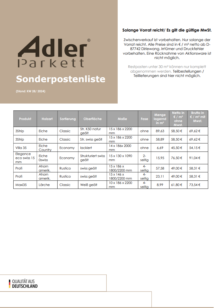 Sonderposten