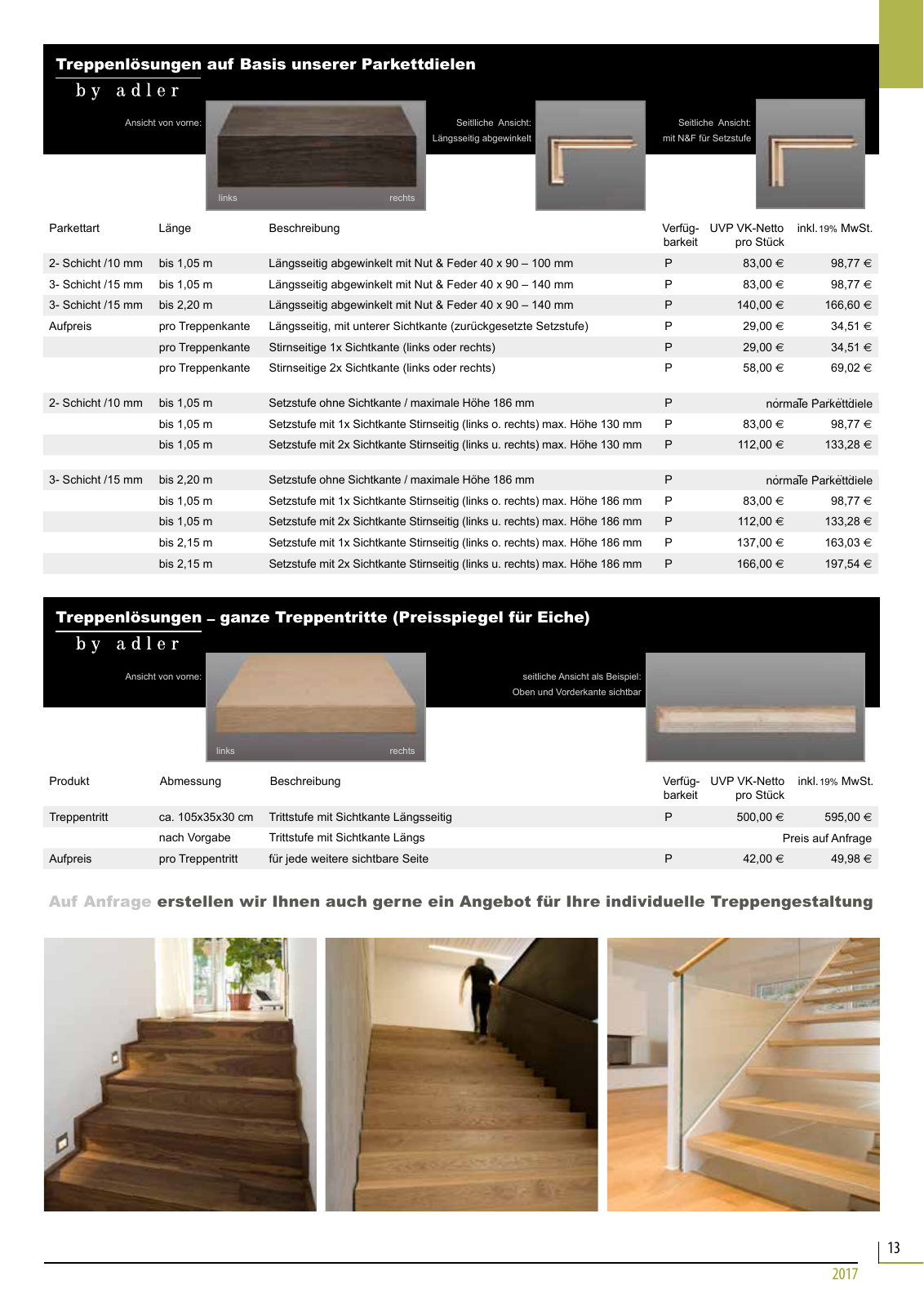 Vorschau Adler Parkett Preisliste 2017-1 Seite 13