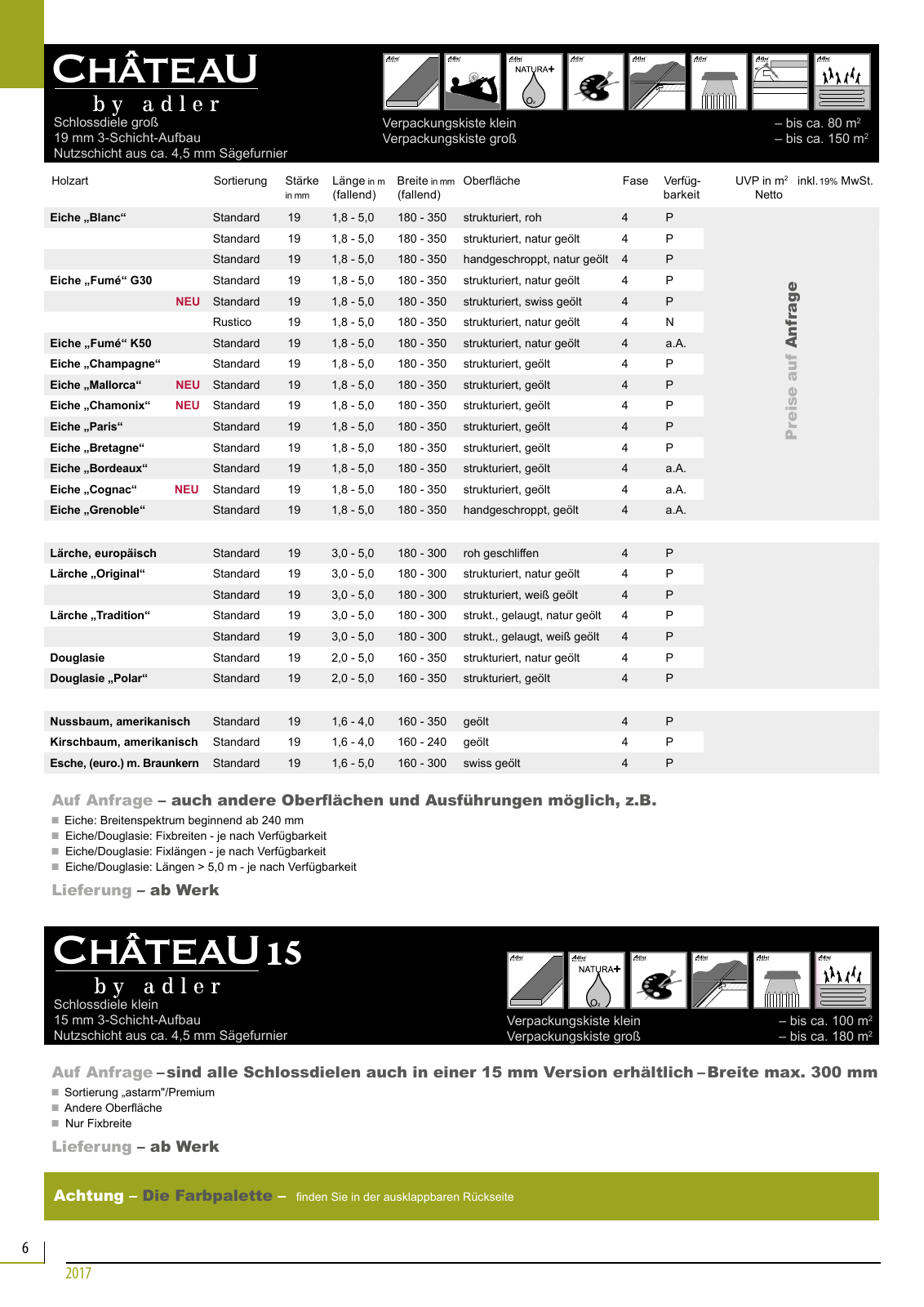 Vorschau Adler Parkett Preisliste 2017-1 Seite 6